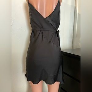 Free people black short sleeveless dress medium